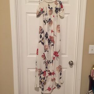 Women’s floral high low dress size M